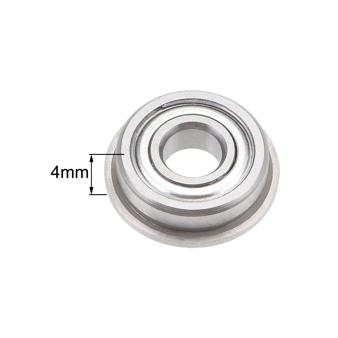 F695ZZ Flange Ball Bearing 5x13x4mm Shielded Chrome Bearings - 图1