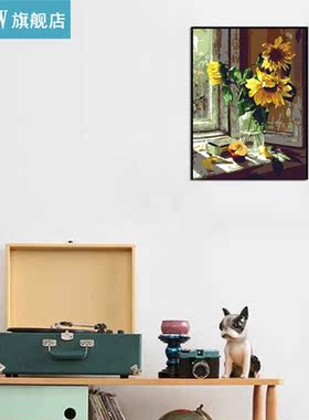 Chrysanthemum Digital Oil Painting By Numbers Canvas Wall Pi