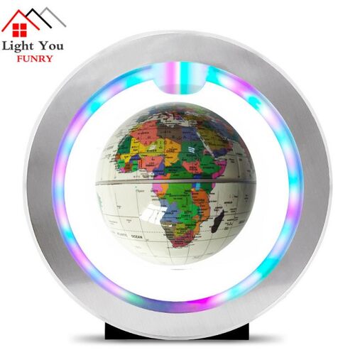 Seven color lamp Magnetic Levitation Floating Globe World Ma - 图3