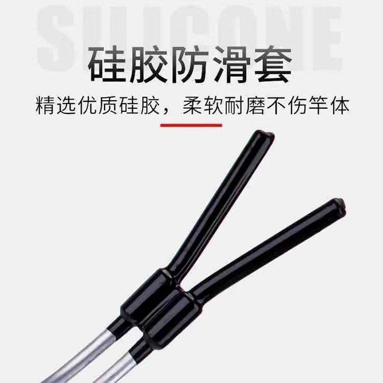 新款冰钓杆小支架折叠三角专用冬钓冰钓竿支架筏杆筏钓支架便携炮 - 图3