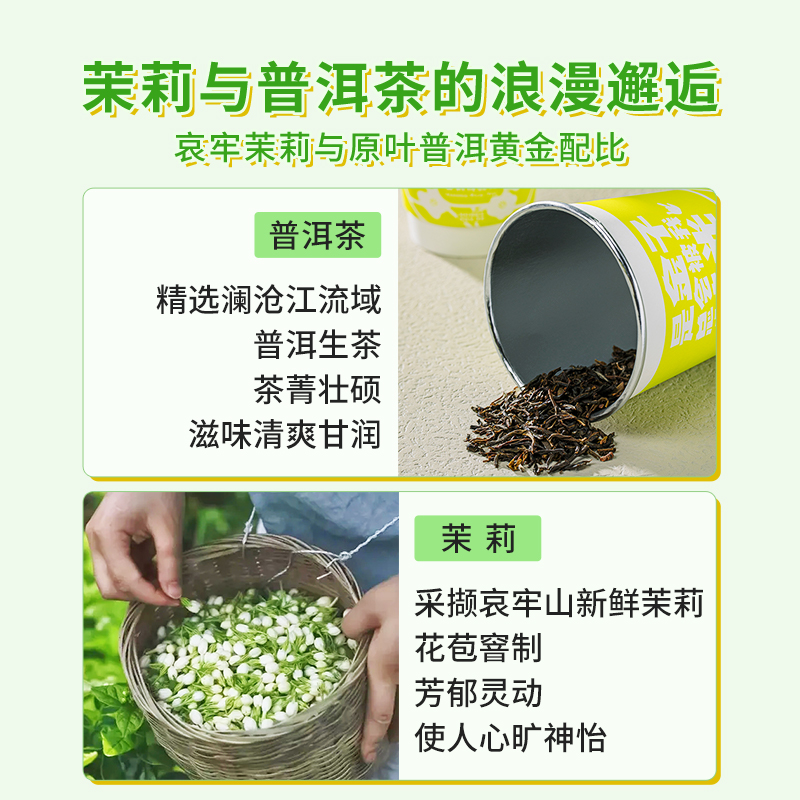茶妈妈随心杯茉莉普洱生茶一次性杯装茶高档铝箔纸杯加厚防烫杯茶