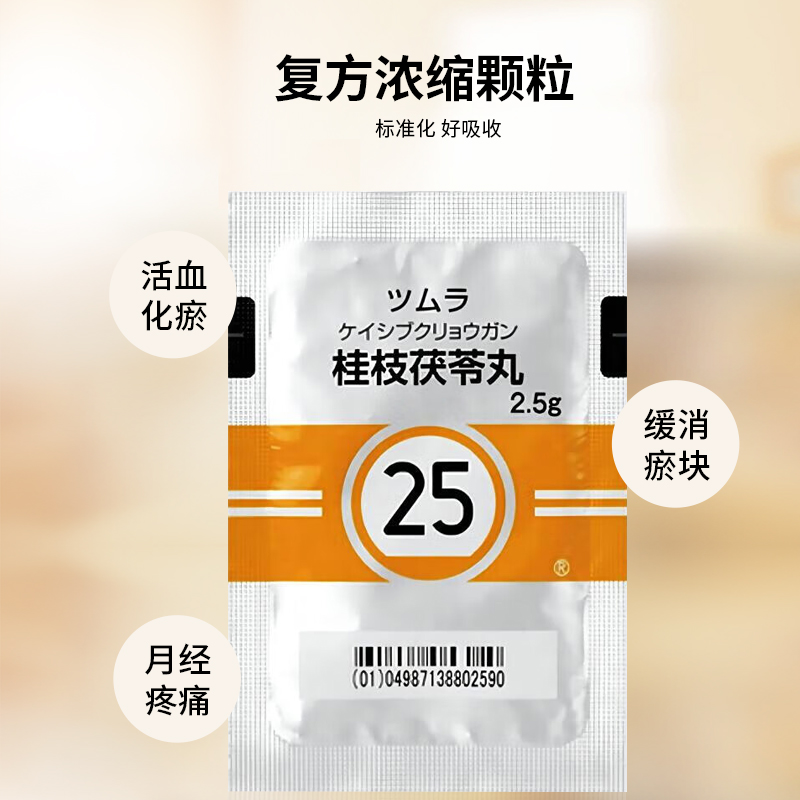 日本津村汉方桂枝茯苓丸42包改善月经不调女性痛经活血化瘀腹痛-图1