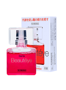 日本参天眼药水Beauteye玫瑰滴眼液12ml缓解眼疲劳去红血丝正品