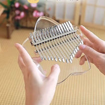 17 Tone Crystal Loving transparent Kalimba Mother violin girl Mini carry-on small instrument finger piano