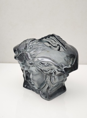 美杜莎水晶花瓶摆件陈列