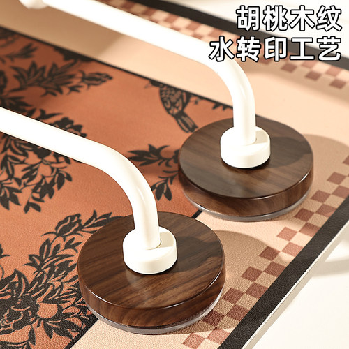 中古风木纹发圈收纳L型挂钩吸盘壁挂式头箍头绳发箍收纳好物收纳 - 图3