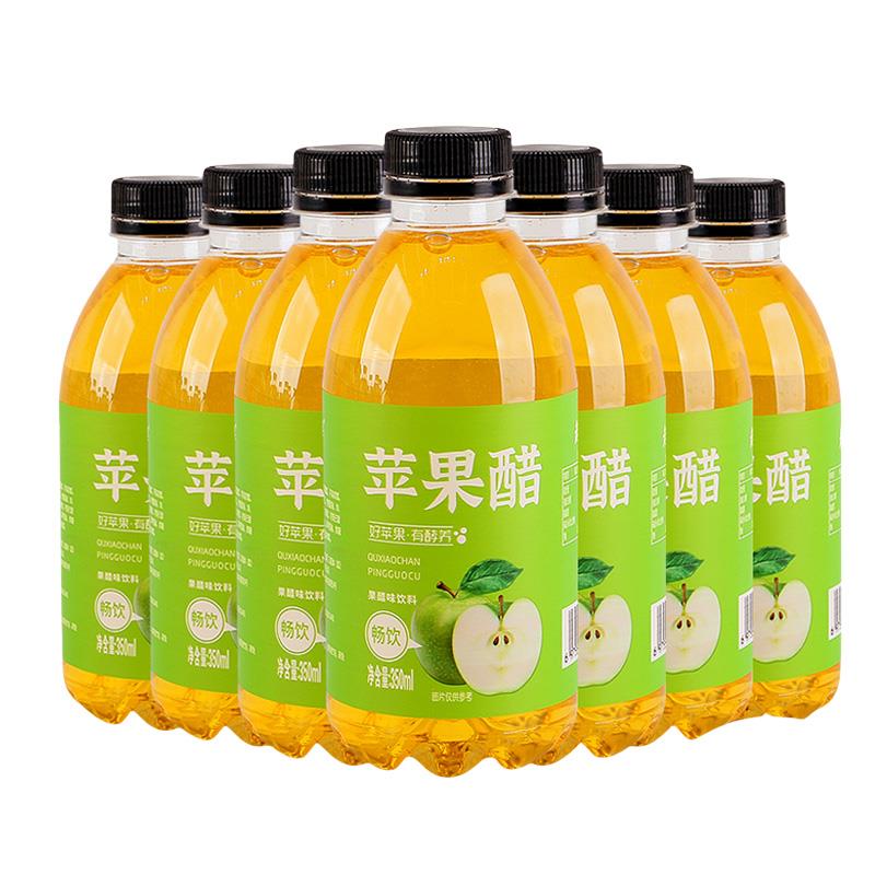 苹果醋饮料350ml*12瓶夏季饮品解腻解渴苹果汁饮料整箱特价网红饮 - 图0