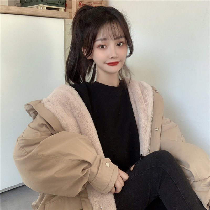 300斤大码胖mm韩版连帽外套新款遮肉百搭派克服学生显瘦保暖棉服,淘宝优惠券,粉丝福利购,淘宝优惠卷