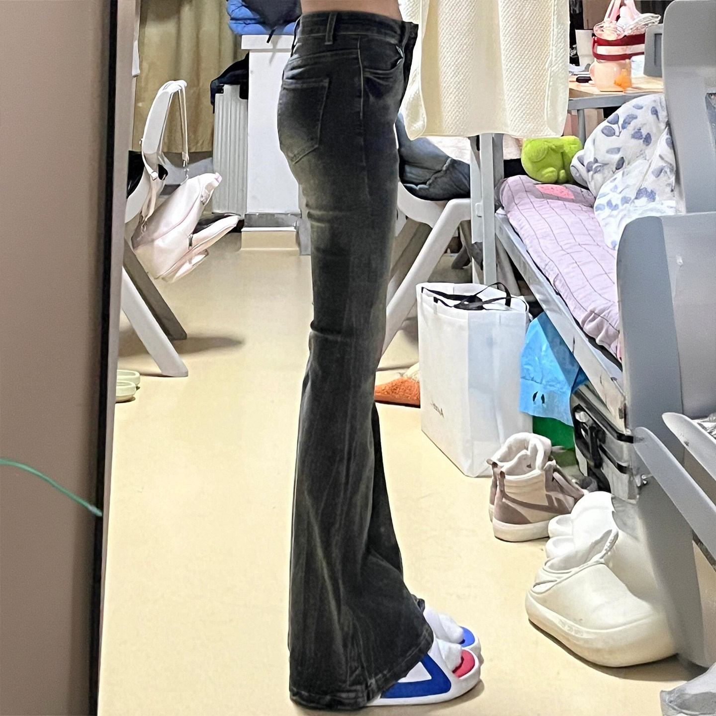 300斤特大码女装学生牛仔裤女胖mm弹力显瘦裤子美式甜酷风微喇裤,淘宝优惠券,粉丝福利购,淘宝优惠卷