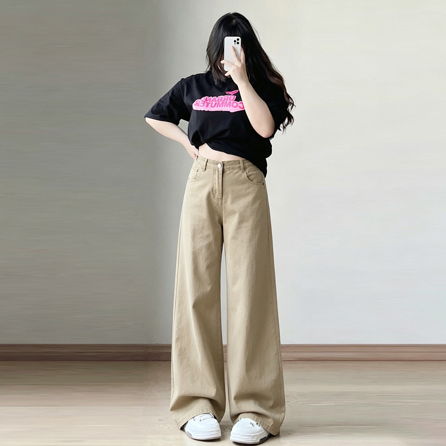Plus size women's hottie style fashion versatile jeans for women