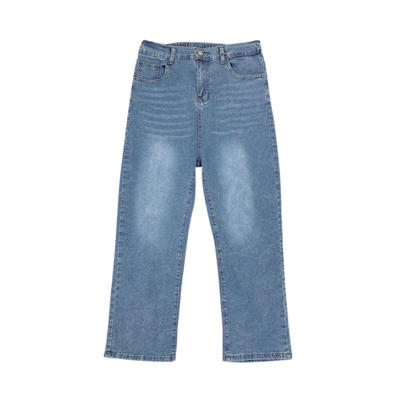 胖mm大码女装直筒牛仔裤女秋冬加绒加厚弹力裤子小个子九分烟管裤,淘宝优惠券,粉丝福利购,淘宝优惠卷