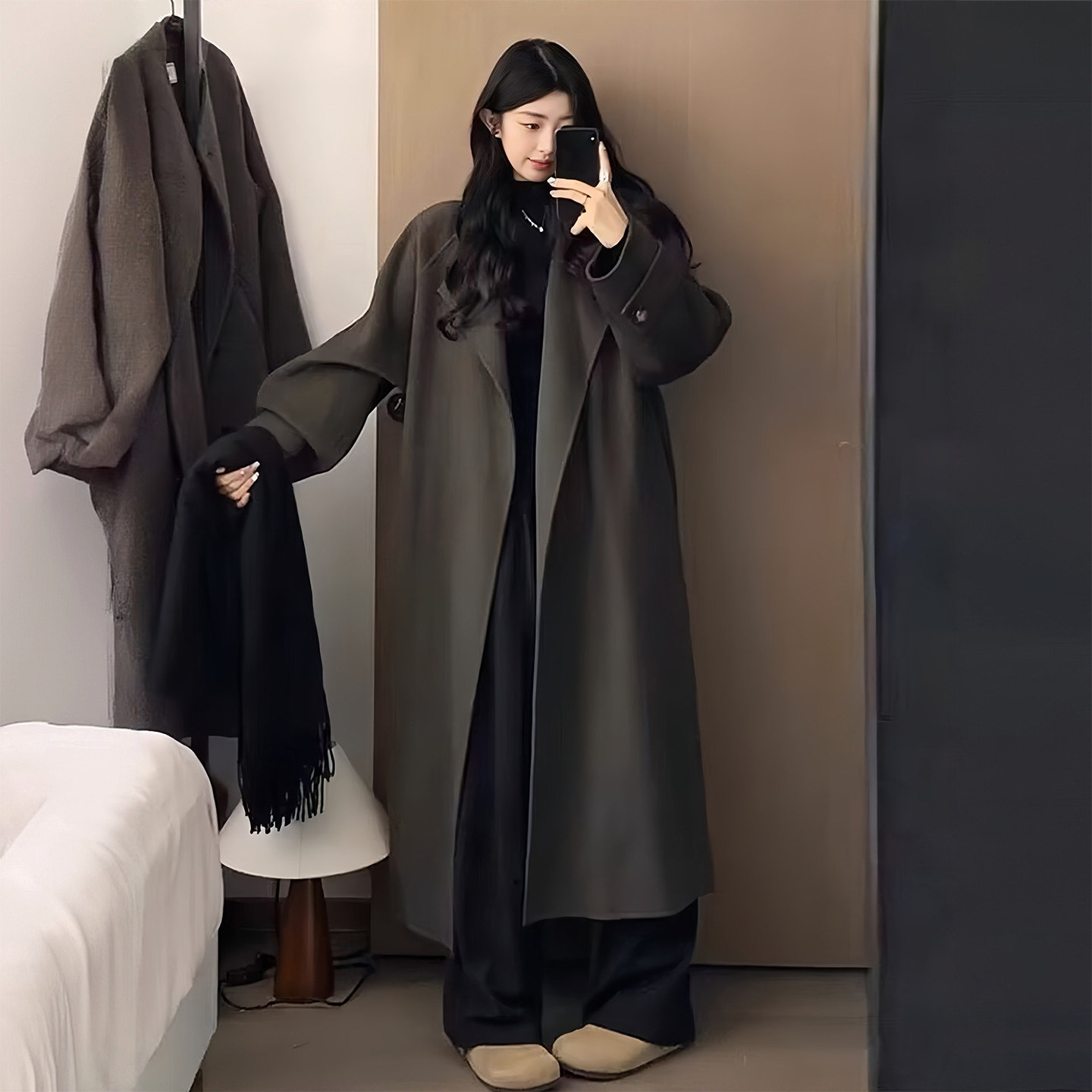 特大码女装赫本风气质百搭毛呢外套女胖mm高级感保暖加厚呢子大衣,淘宝优惠券,粉丝福利购,淘宝优惠卷