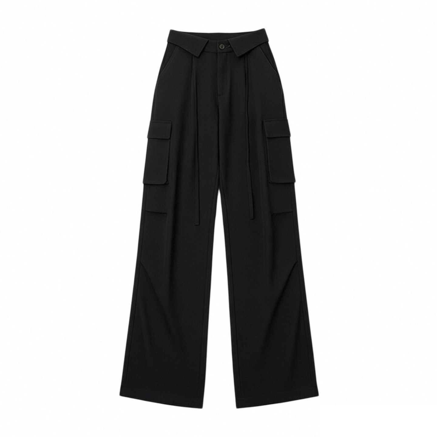 300斤特大码黑色高级感工装裤女2025年冬季新款胖mm显瘦直筒裤子,淘宝优惠券,粉丝福利购,淘宝优惠卷