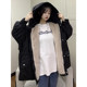 Extra large size Korean style ins preppy style age-reducing jacket for women