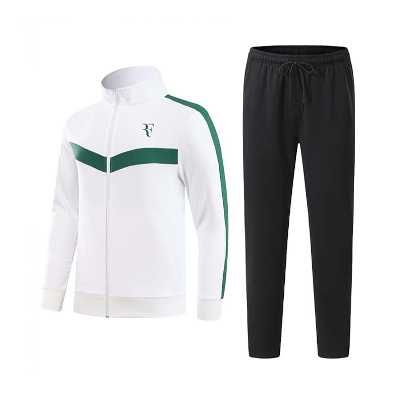 费德勒网球服套装男秋冬新款拼色针织运动开衫外套透气训练服定制,淘宝优惠券,粉丝福利购,淘宝优惠卷