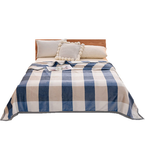 毛毯冬季加厚盖毯办公室午睡毯沙发毯珊瑚绒法兰绒毯子学生宿舍 - 图3