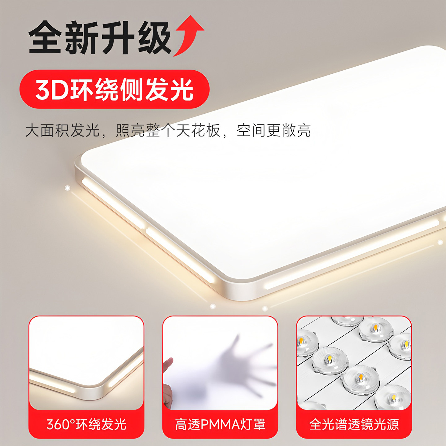 客厅主灯灯具全屋2026新款现代简约大气超薄护眼全光谱led吸顶灯,淘宝优惠券,粉丝福利购,淘宝优惠卷