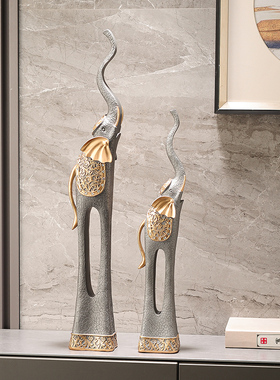 皇林世家树脂招财镇宅新中式客厅