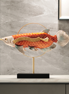 皇林家居树脂招财新中式客厅