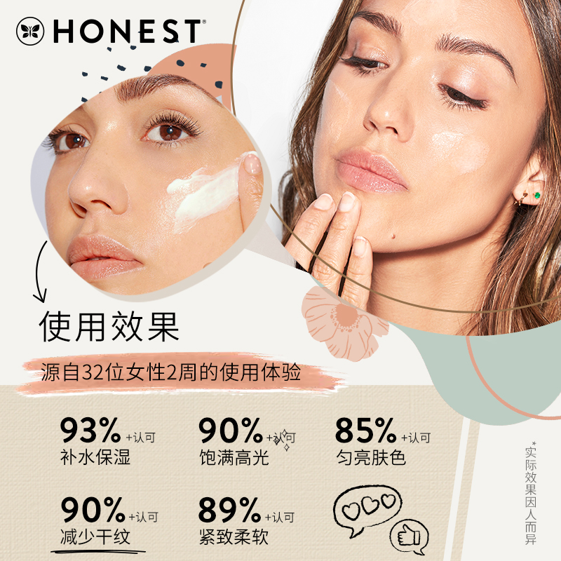 Honest beauty冷酷面霜补水保湿滋润淡化细纹17ml+专属回购券 - 图1