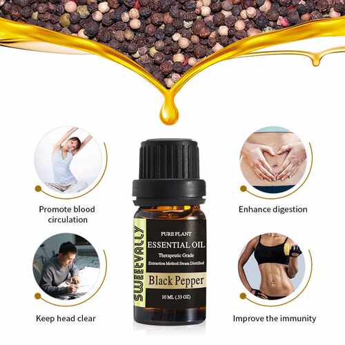 10ML Black Pepper Essential Oil Promote Appetite Essential - 图2
