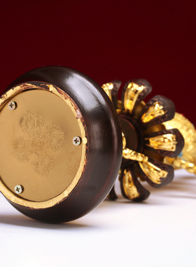 藏式八吉祥摆件复古鎏铜合金