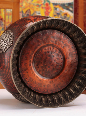 平底果盘收纳罐大肚家用摆件