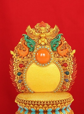 藏式佛台佛座树脂彩绘装饰
