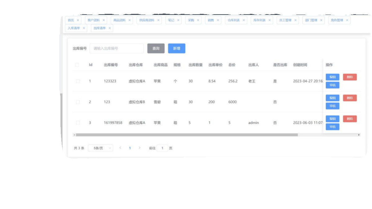 java springboot vue mysql商品进销存管理系统作业源代码程序-图3