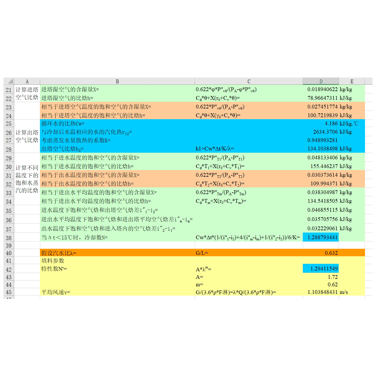 暖通工程设计师计算excel表格空调通风冰蓄采暖水管管径风管速算 - 图1