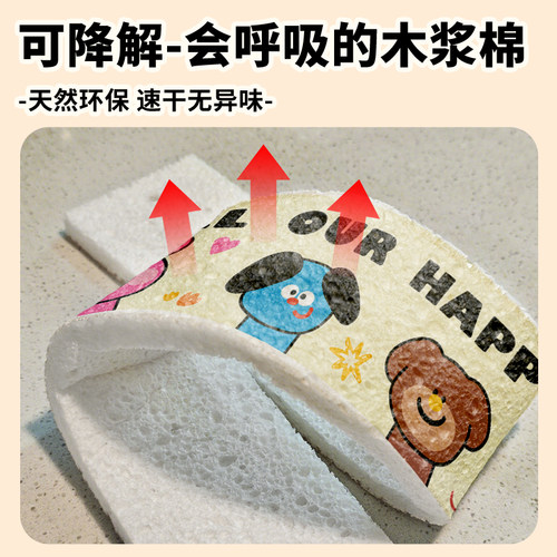 洁勋厨房水槽台面加长木浆棉吸水垫洗手台槽边防溅水吸水条海绵垫 - 图2