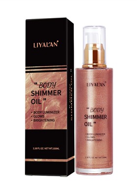 身体发光油body shimmer oil Bronzer Highlighter Liquid Waterp