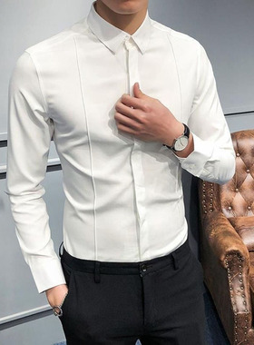 黑白色男士衬衣黑白色男士衬衣