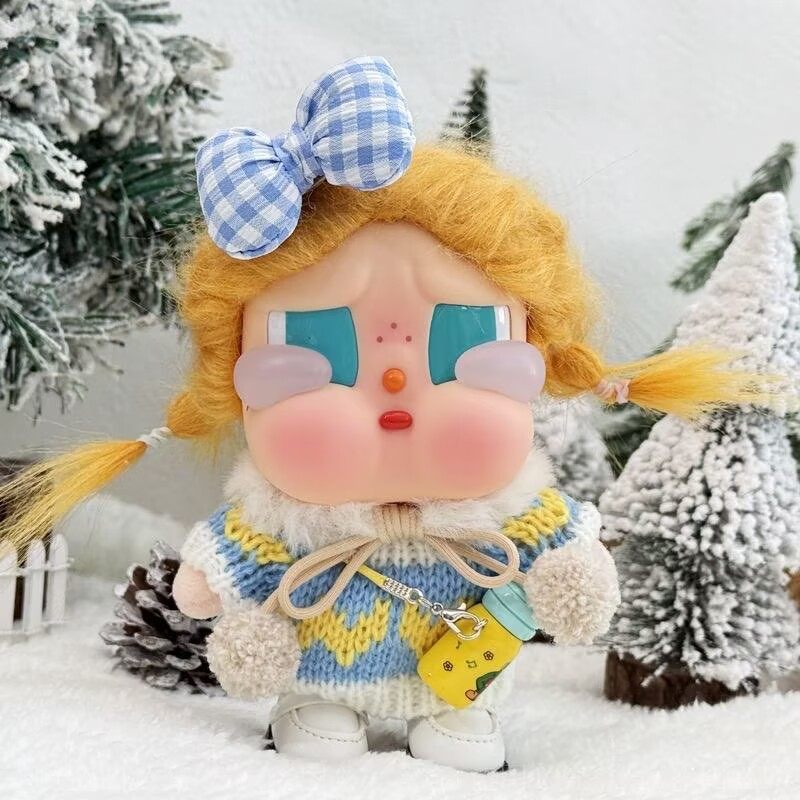 哭娃毛绒娃衣圣诞新年款衣服可爱针织套装潮玩娃娃衣服换装着替,淘宝优惠券,粉丝福利购,淘宝优惠卷