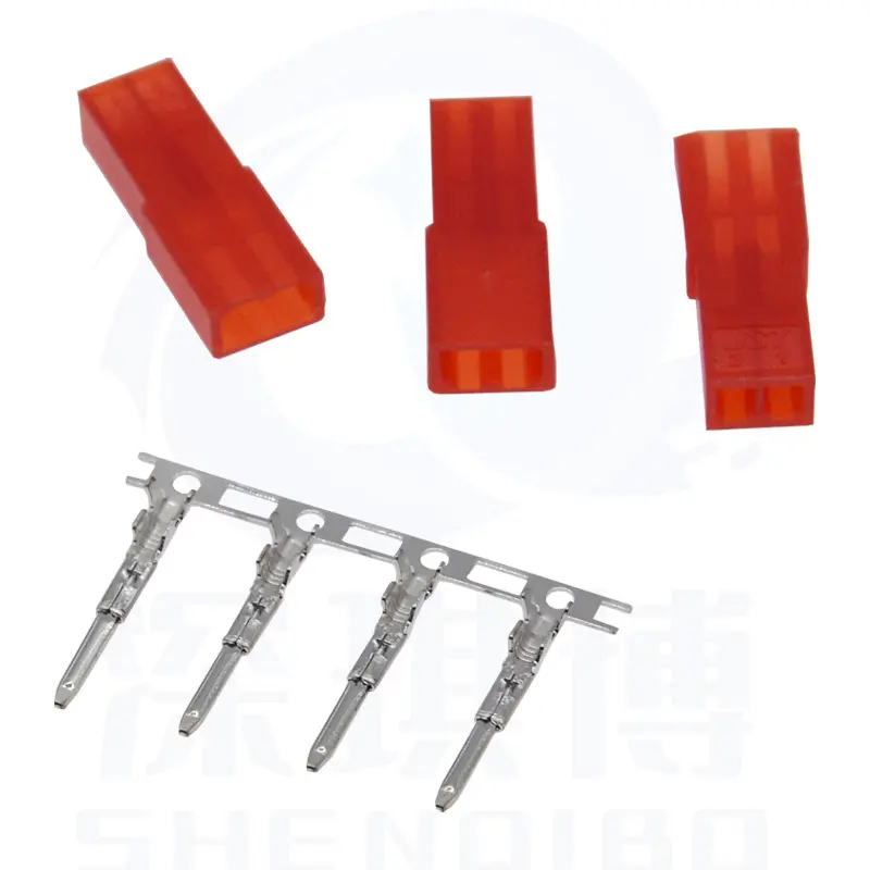 SYP-2P胶壳端子JST接插件公母头簧片空中对接红杜邦2.54mm配整套 - 图0