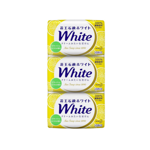 日本花王white香皂香味持久保湿滋润多用洗澡沐浴全身洗脸洁面皂 - 图3