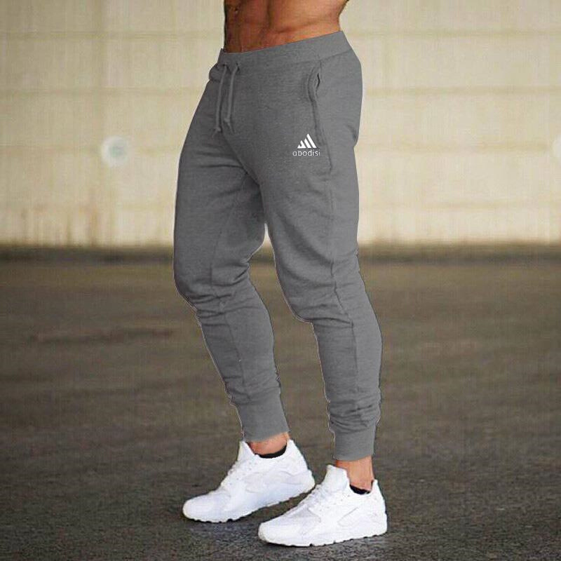 Men's casual sports pants, sportswear, tights, black, joggin - 图1