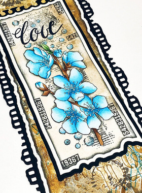 Cherry Blossom Clear Stamps Flowers Love Stamp Rubber Clear