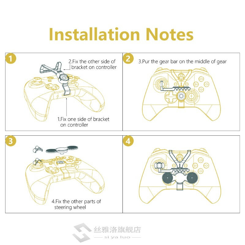 Mini Steering Wheel assist handle for Xbox One , Add-on Repl - 图2