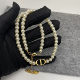 2023 new CD letter pearl necklace