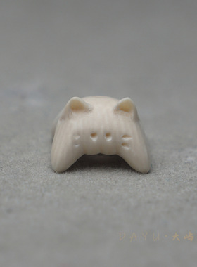 天然猛犸象牙雕刻件 趴趴猫 小猫 DIY设计款文玩小配饰手挂链吊坠