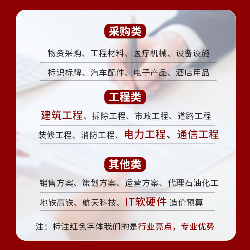 做标书制作投标书代做建筑电力工程投标文件竞标造价政府预算代写-图1