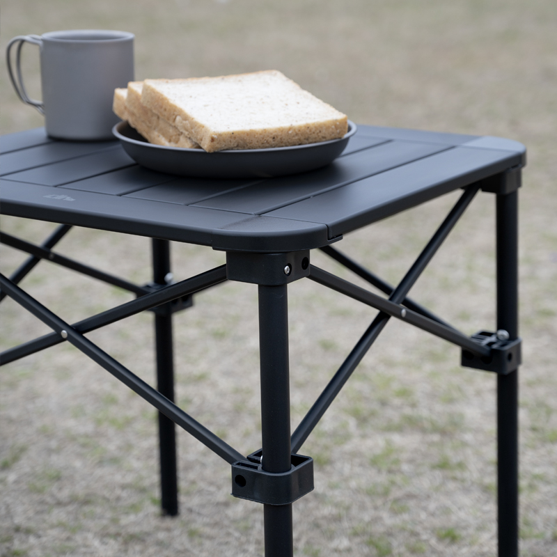 iClimb黑化摩旅铝合金蛋卷桌轻量化露营野餐稳固折叠桌椅大小方桌 - 图3
