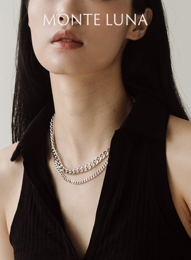 MonteLuna纯银古巴链