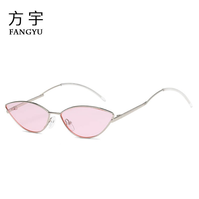 New cat eye two-color personalized sunglasses women and men-图3