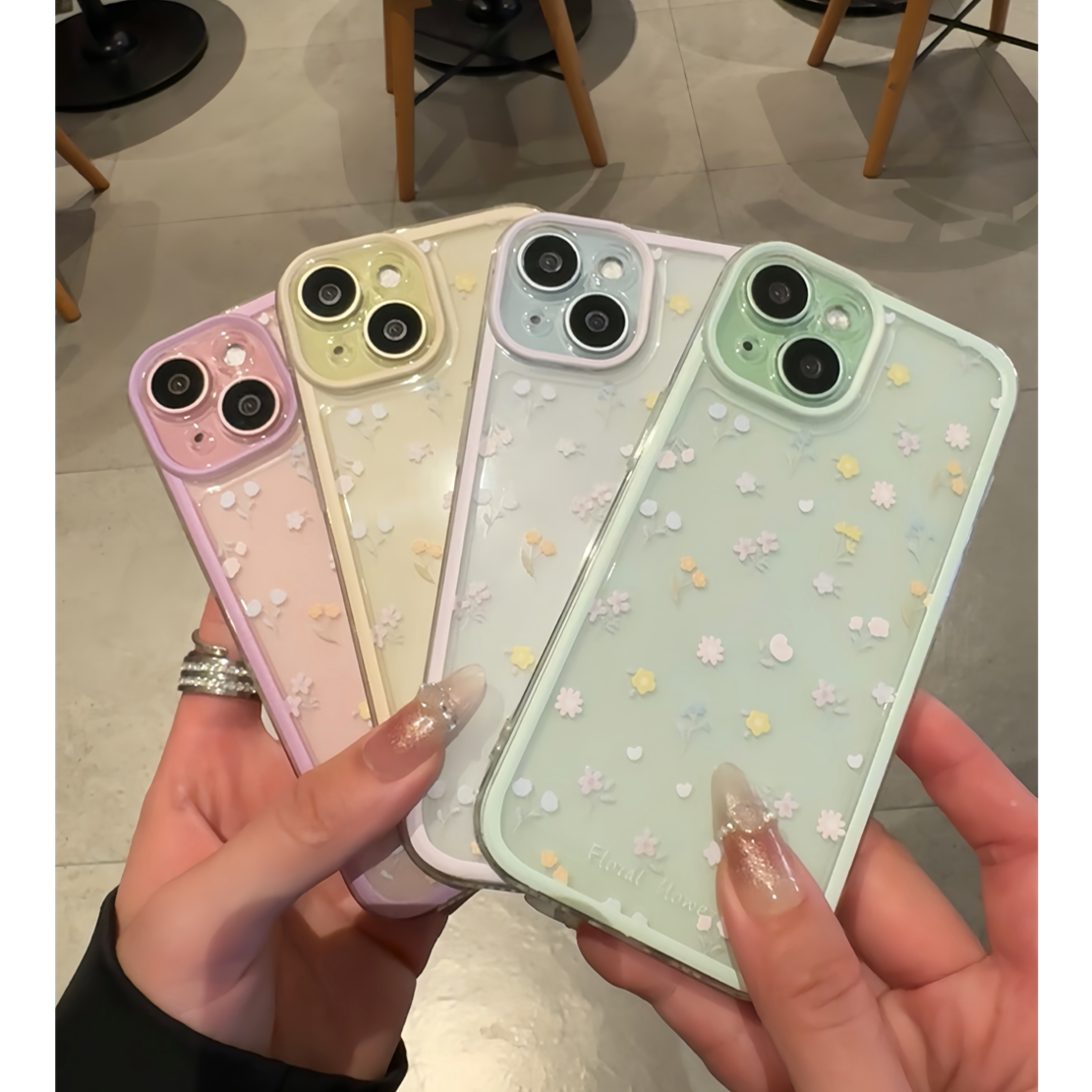 夏日ins小清新日韩碎花适用苹果15promax手机壳iPhone14新款13promax保护套12女款15全包防摔14pro高级xsmax