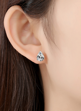 925银项链女款2025新款小众设计时尚简约水滴吊坠锁骨链送女友