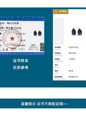 深宝蓝银耳钉女小众高级浪漫水滴爆闪耳环高级质感复古生日礼物