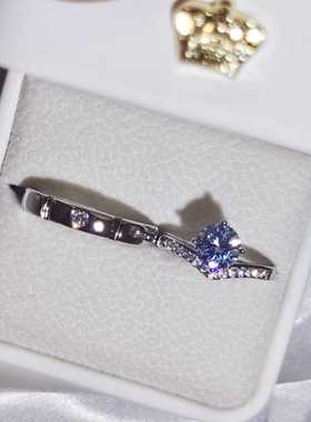 水滴型皇冠钻戒求婚道具