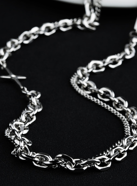 Killwmmer叠戴十字架项链男女